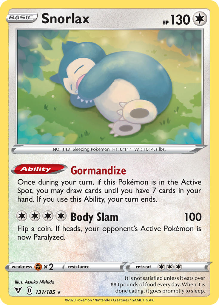 Snorlax (131/185) [Sword & Shield: Vivid Voltage] | Clutch Gaming