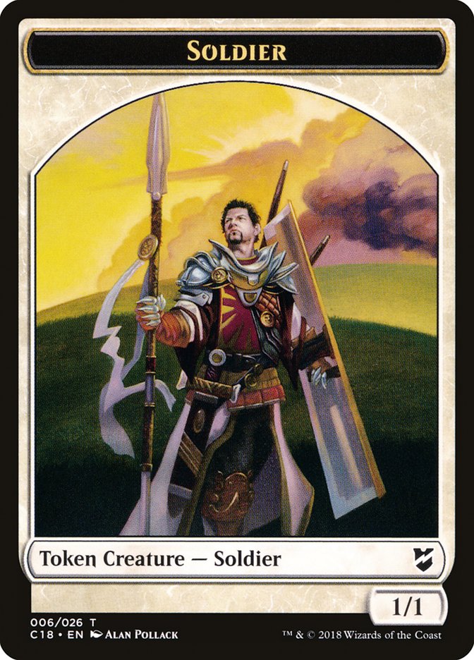 Angel // Soldier Double-Sided Token [Commander 2018 Tokens] | Clutch Gaming