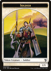 Mask // Soldier Double-Sided Token [Commander 2018 Tokens] | Clutch Gaming