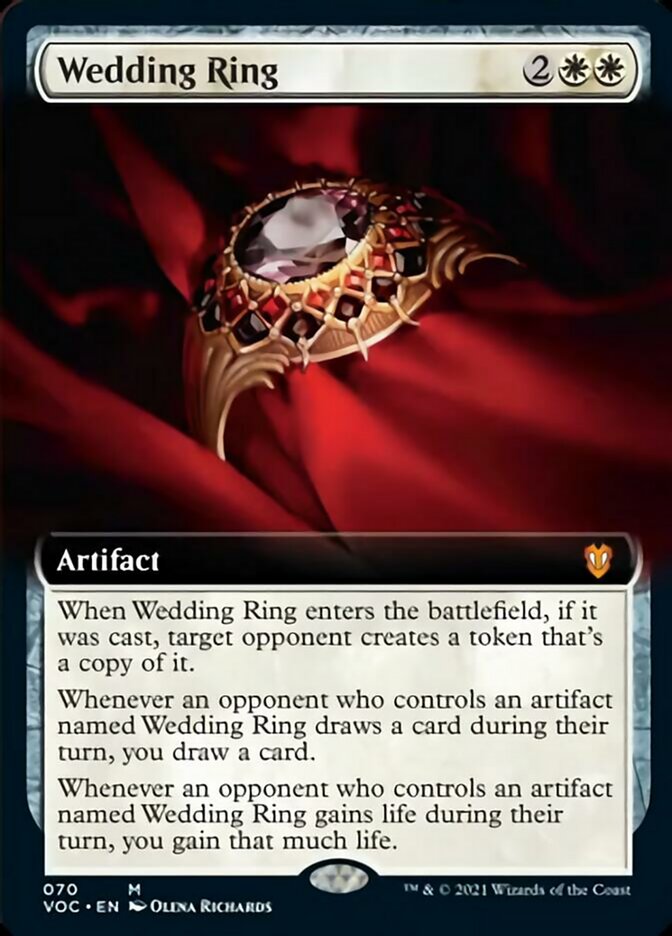 Wedding Ring (Extended Art) [Innistrad: Crimson Vow Commander] | Clutch Gaming