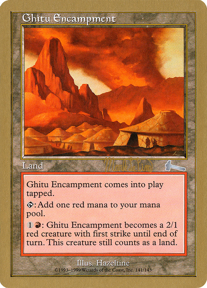 Ghitu Encampment (Mark Le Pine) [World Championship Decks 1999] | Clutch Gaming