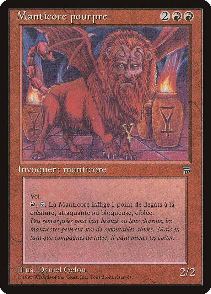 Crimson Manticore (French) - "Manticore pourpre" [Renaissance] | Clutch Gaming