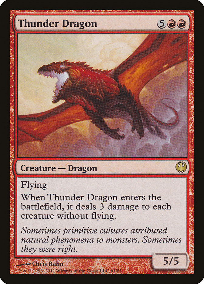 Thunder Dragon [Duel Decks: Knights vs. Dragons] | Clutch Gaming