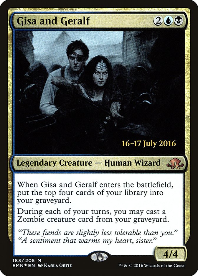 Gisa and Geralf [Eldritch Moon Prerelease Promos] | Clutch Gaming