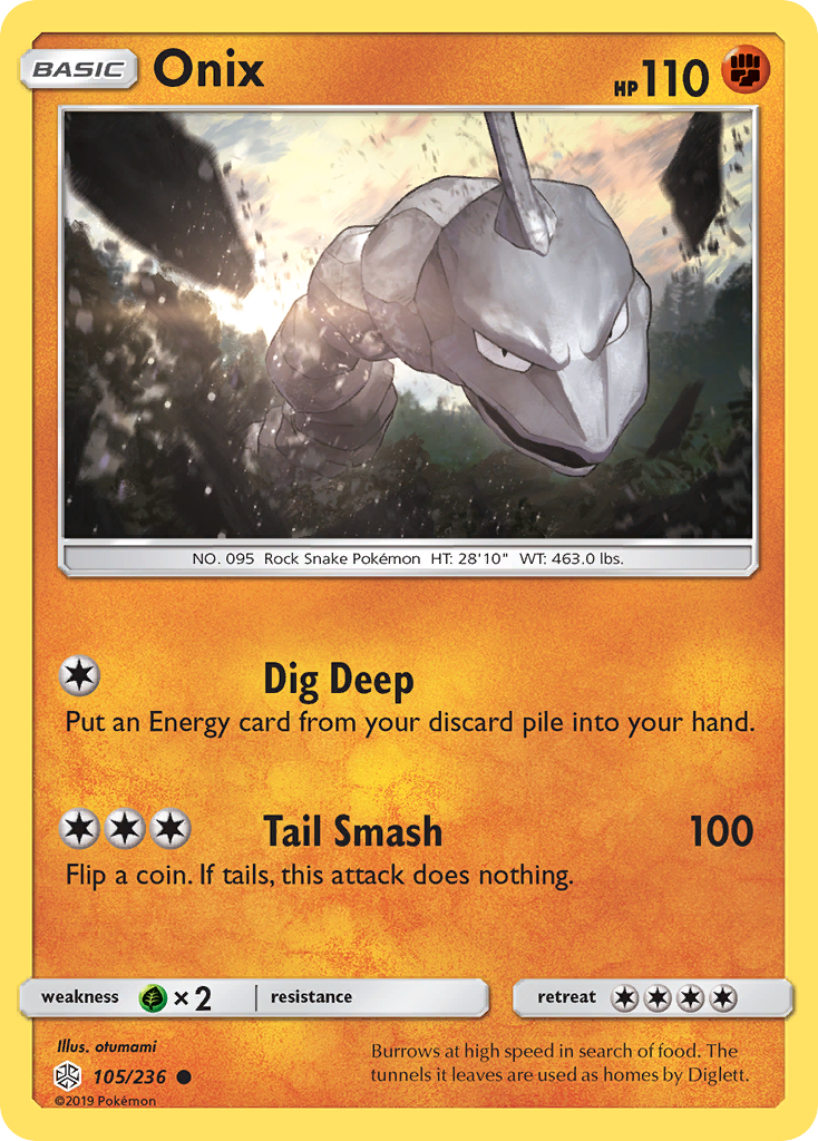 Onix (105/236) [Sun & Moon: Cosmic Eclipse] | Clutch Gaming