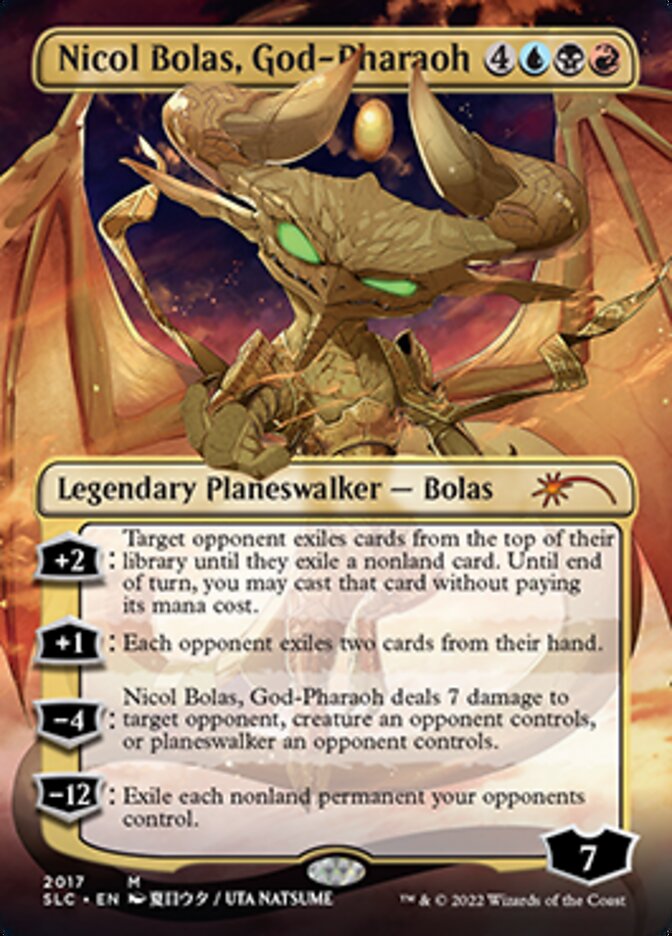 Nicol Bolas, God-Pharaoh (Borderless) [Secret Lair 30th Anniversary Countdown Kit] | Clutch Gaming