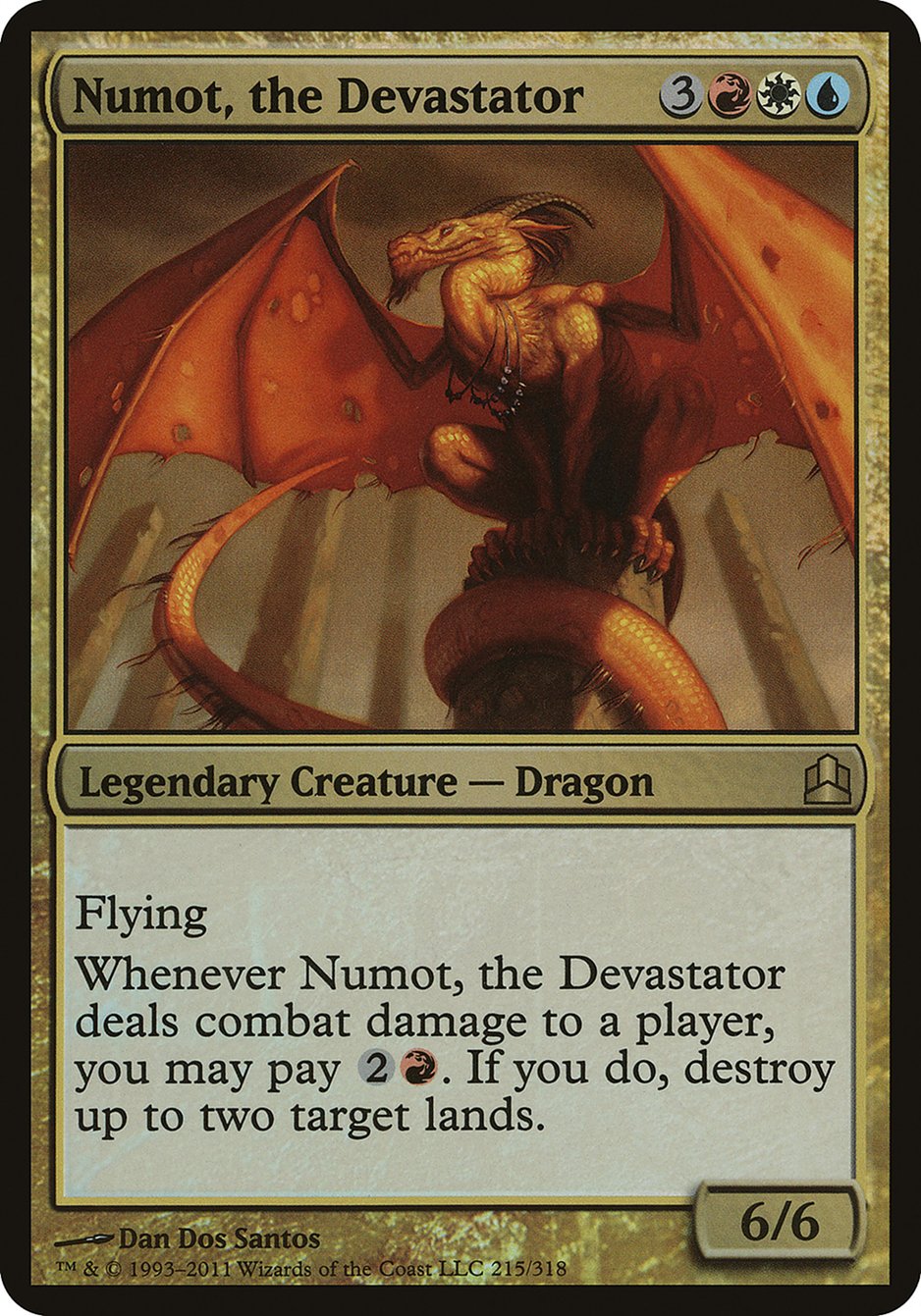 Numot, the Devastator (Oversized) [Commander 2011 Oversized] | Clutch Gaming