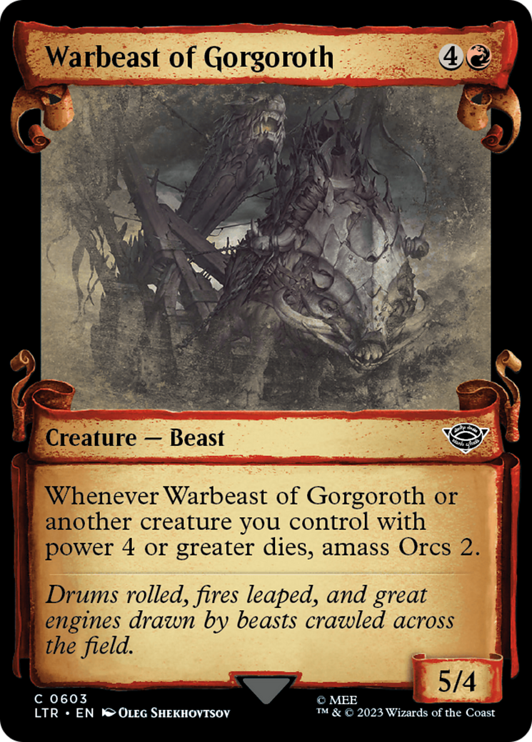 Warbeast of Gorgoroth [The Lord of the Rings: Tales of Middle-Earth Showcase Scrolls] | Clutch Gaming