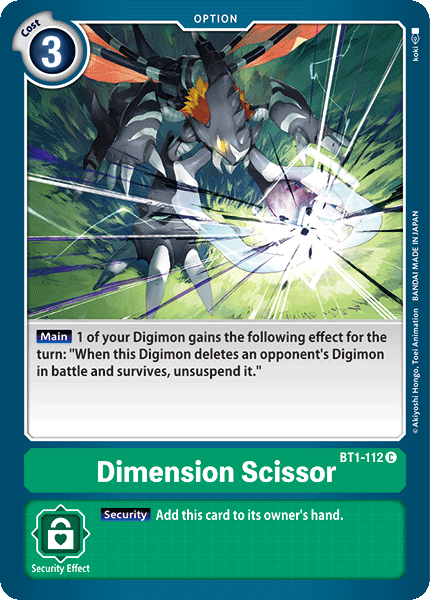 Dimension Scissor [BT1-112] [Release Special Booster Ver.1.0] | Clutch Gaming