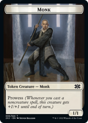 Bear // Monk Double-Sided Token [Double Masters 2022 Tokens] | Clutch Gaming