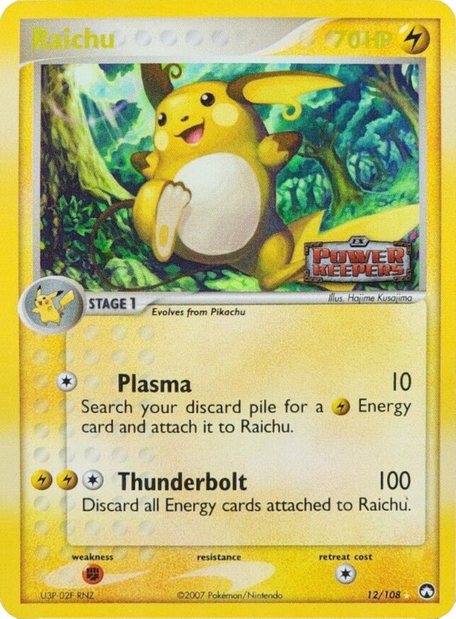 Raichu (12/108) (Stamped) [EX: Power Keepers] | Clutch Gaming