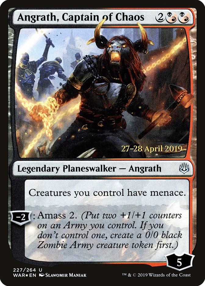 Angrath, Captain of Chaos [War of the Spark Prerelease Promos] | Clutch Gaming