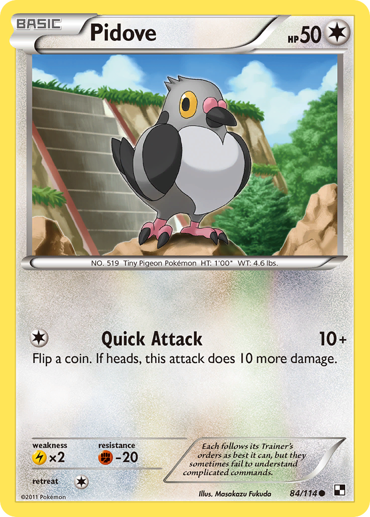 Pidove (84/114) [Black & White: Base Set] | Clutch Gaming