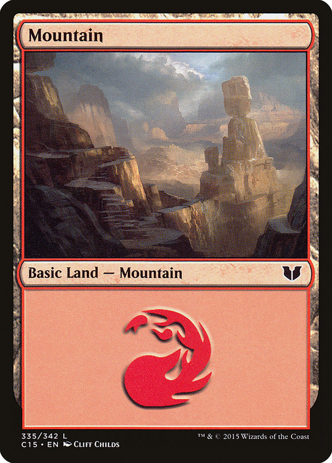 Mountain (335) [Commander 2015] | Clutch Gaming