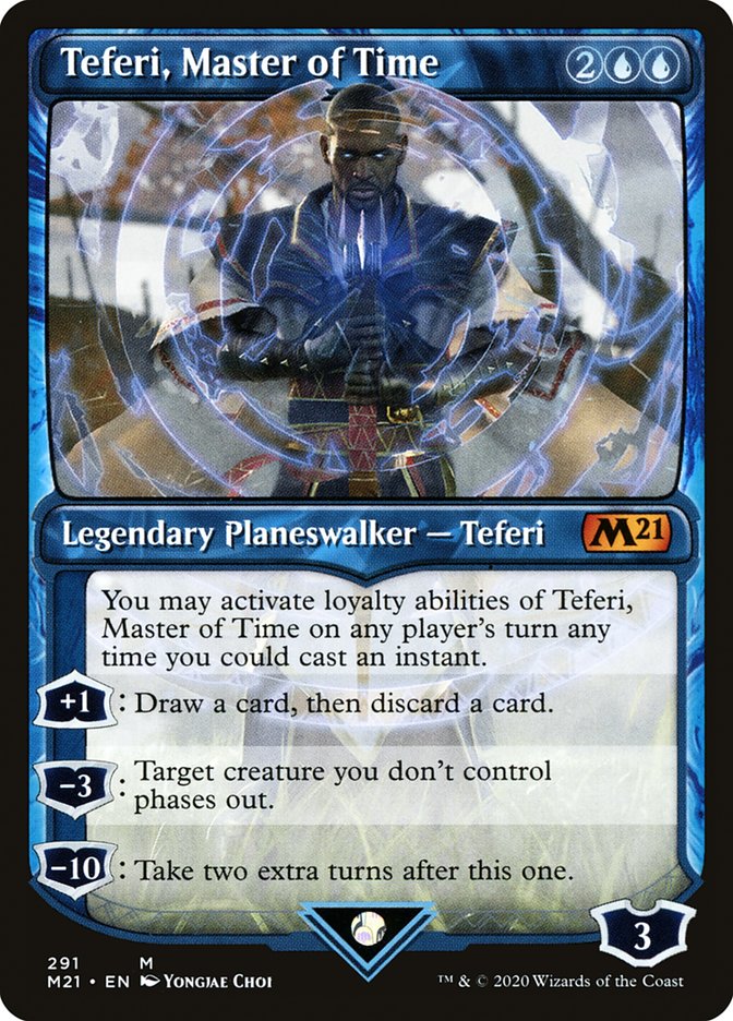 Teferi, Master of Time (Showcase) (291) [Core Set 2021] | Clutch Gaming