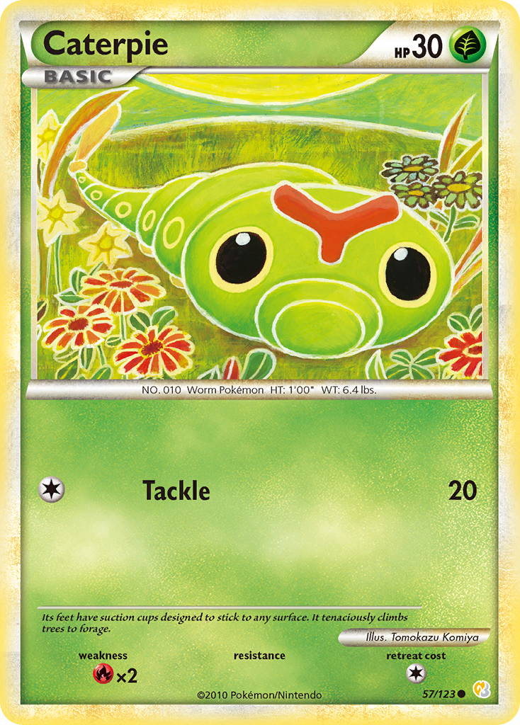 Caterpie (57/123) [HeartGold & SoulSilver: Base Set] | Clutch Gaming