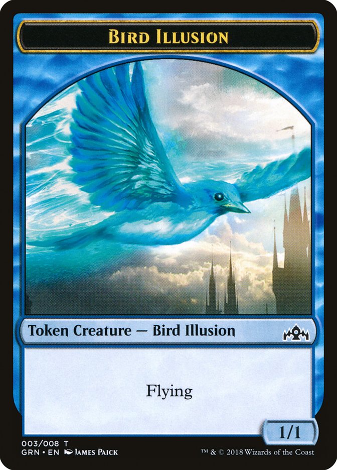 Bird Illusion Token [Guilds of Ravnica Tokens] | Clutch Gaming