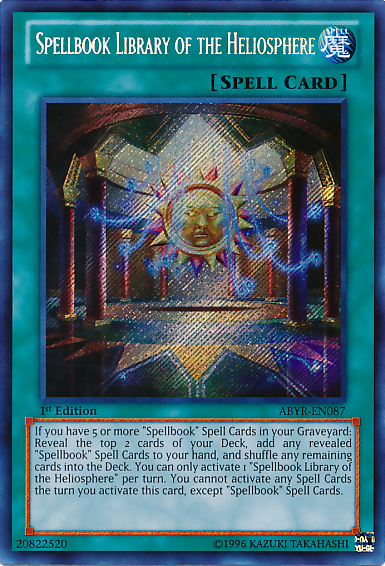 Spellbook Library of the Heliosphere [ABYR-EN087] Secret Rare | Clutch Gaming