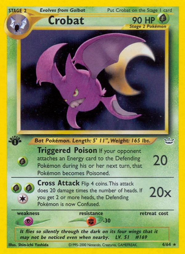 Crobat (4/64) [Neo Revelation 1st Edition] | Clutch Gaming