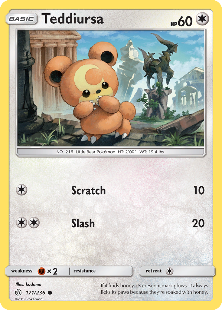 Teddiursa (171/236) [Sun & Moon: Cosmic Eclipse] | Clutch Gaming