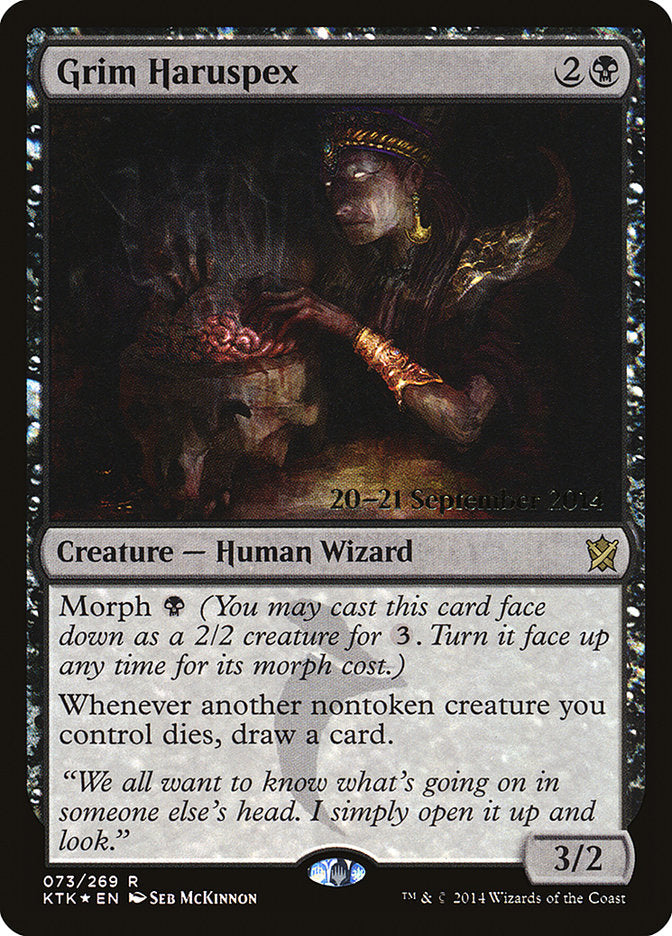 Grim Haruspex [Khans of Tarkir Prerelease Promos] | Clutch Gaming