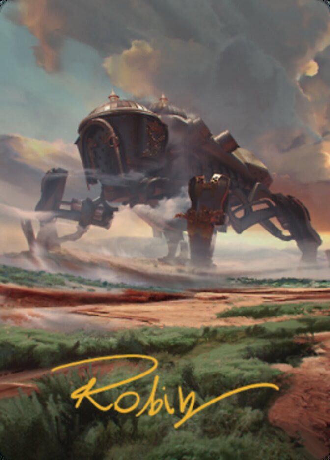 Plains (2) Art Card (Gold-Stamped Signature) [The Brothers' War Art Series] | Clutch Gaming