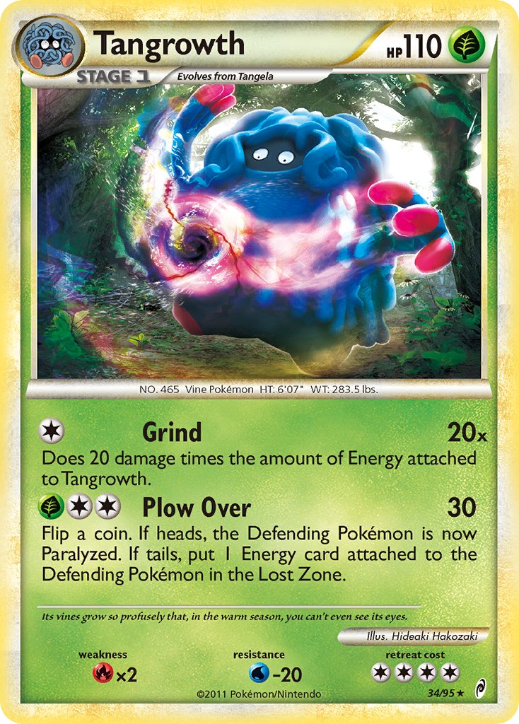 Tangrowth (34/95) (Theme Deck Exclusive) [HeartGold & SoulSilver: Call of Legends] | Clutch Gaming