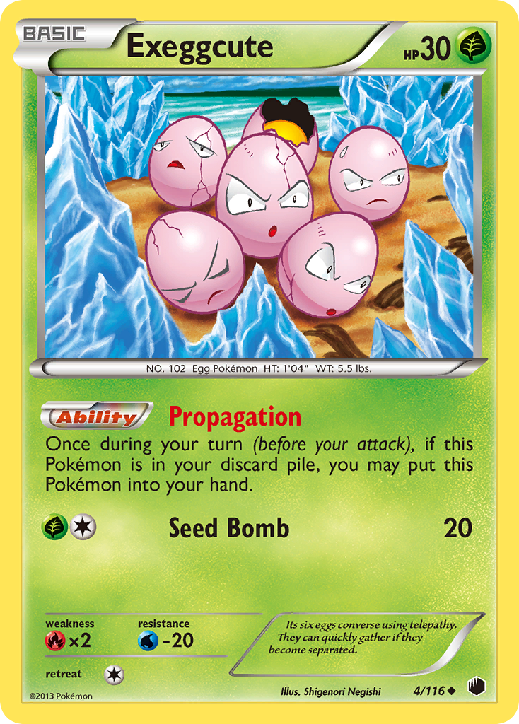 Exeggcute (4/116) [Black & White: Plasma Freeze] | Clutch Gaming