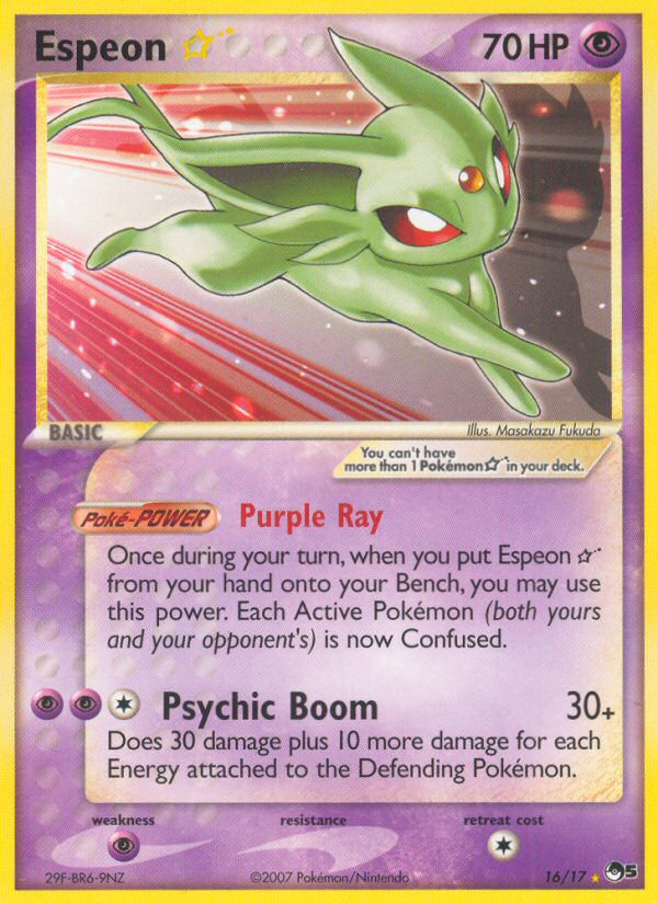 Espeon Star (16/17) [POP Series 5] | Clutch Gaming