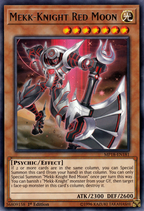 Mekk-Knight Red Moon [MP18-EN181] Rare | Clutch Gaming