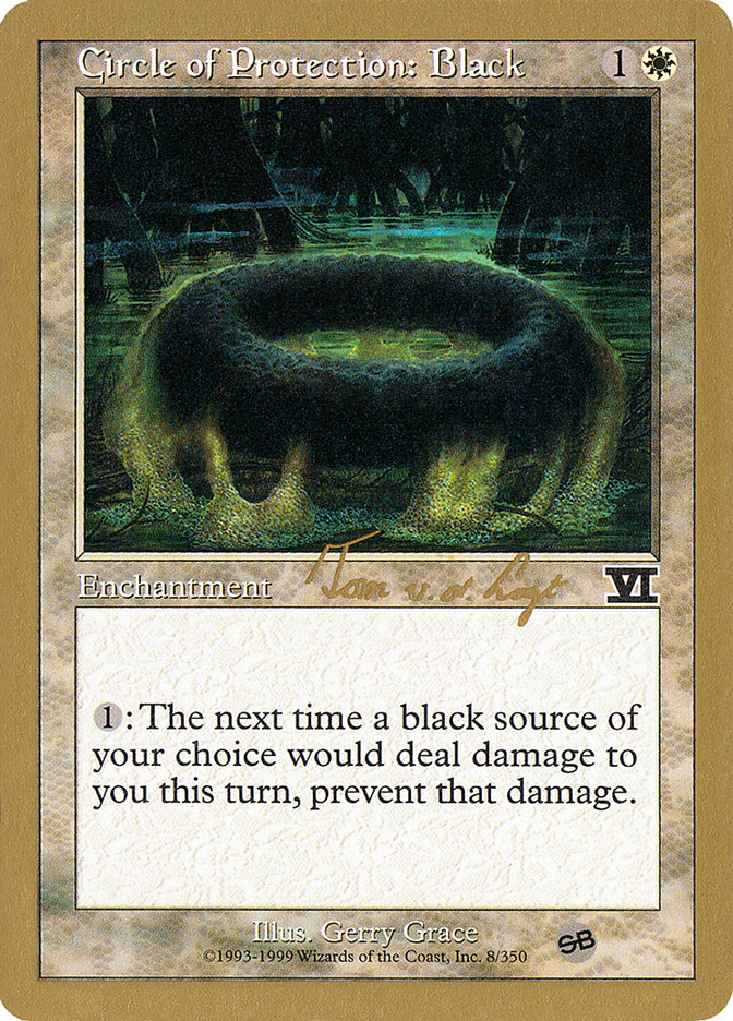 Circle of Protection: Black (Tom van de Logt) (SB) [World Championship Decks 2000] | Clutch Gaming