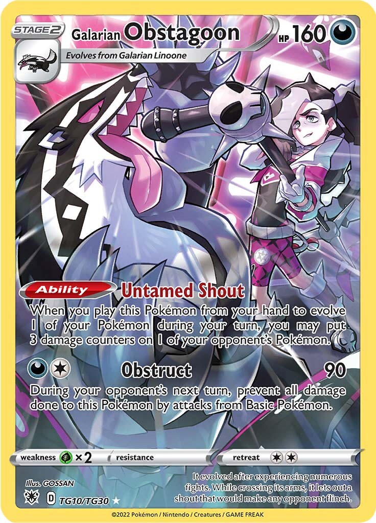Galarian Obstagoon (TG10/TG30) [Sword & Shield: Astral Radiance] | Clutch Gaming