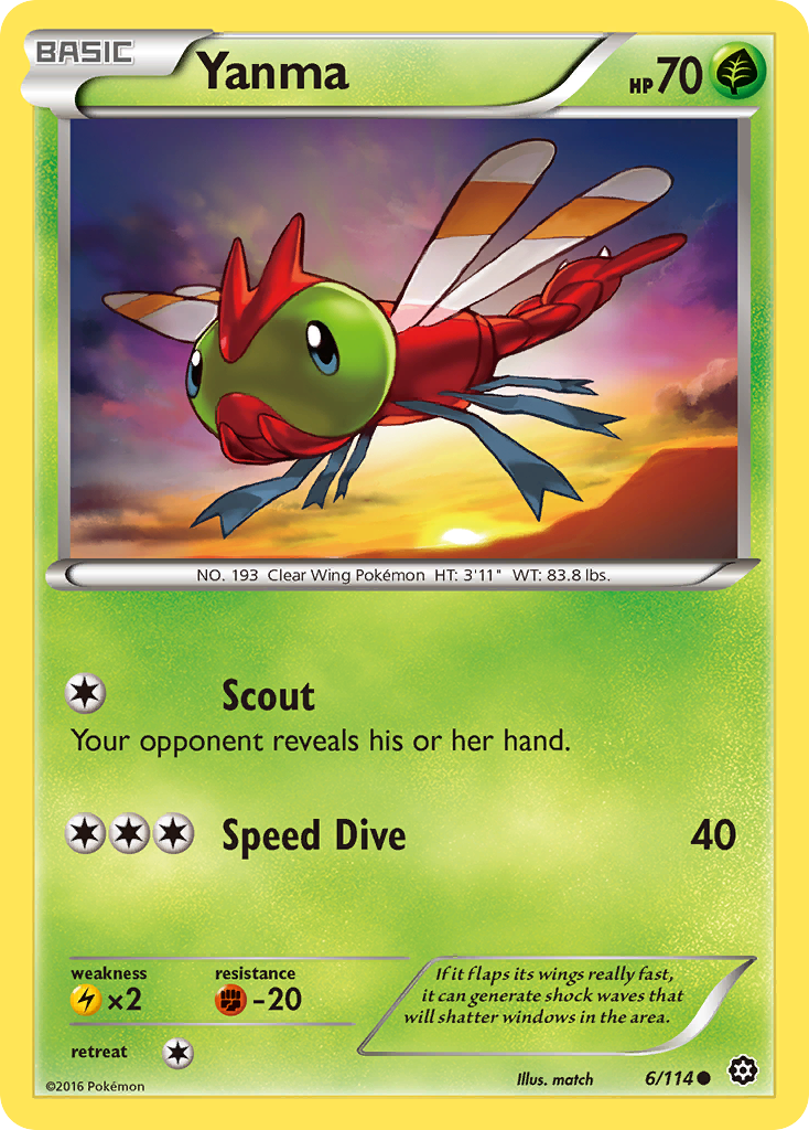 Yanma (6/114) [XY: Steam Siege] | Clutch Gaming