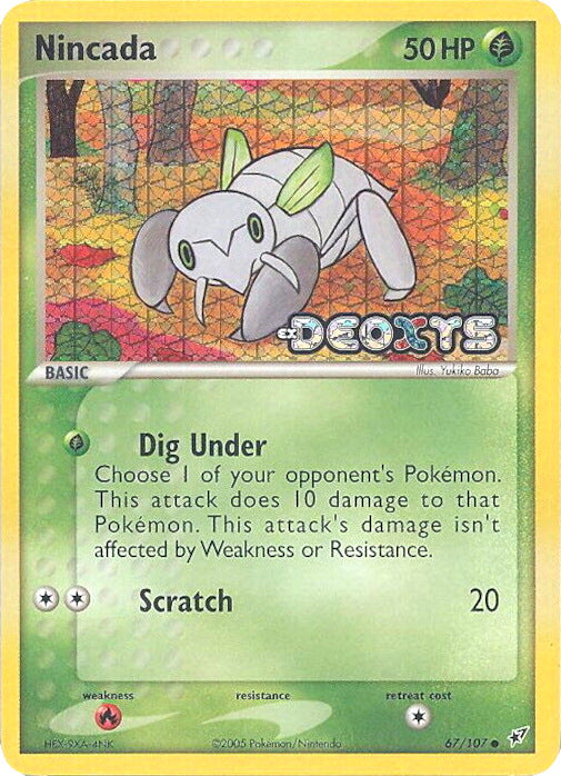 Nincada (67/107) (Stamped) [EX: Deoxys] | Clutch Gaming