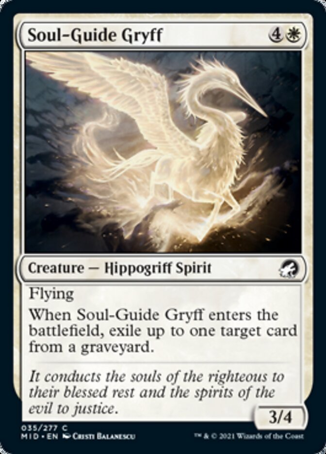 Soul-Guide Gryff [Innistrad: Midnight Hunt] | Clutch Gaming