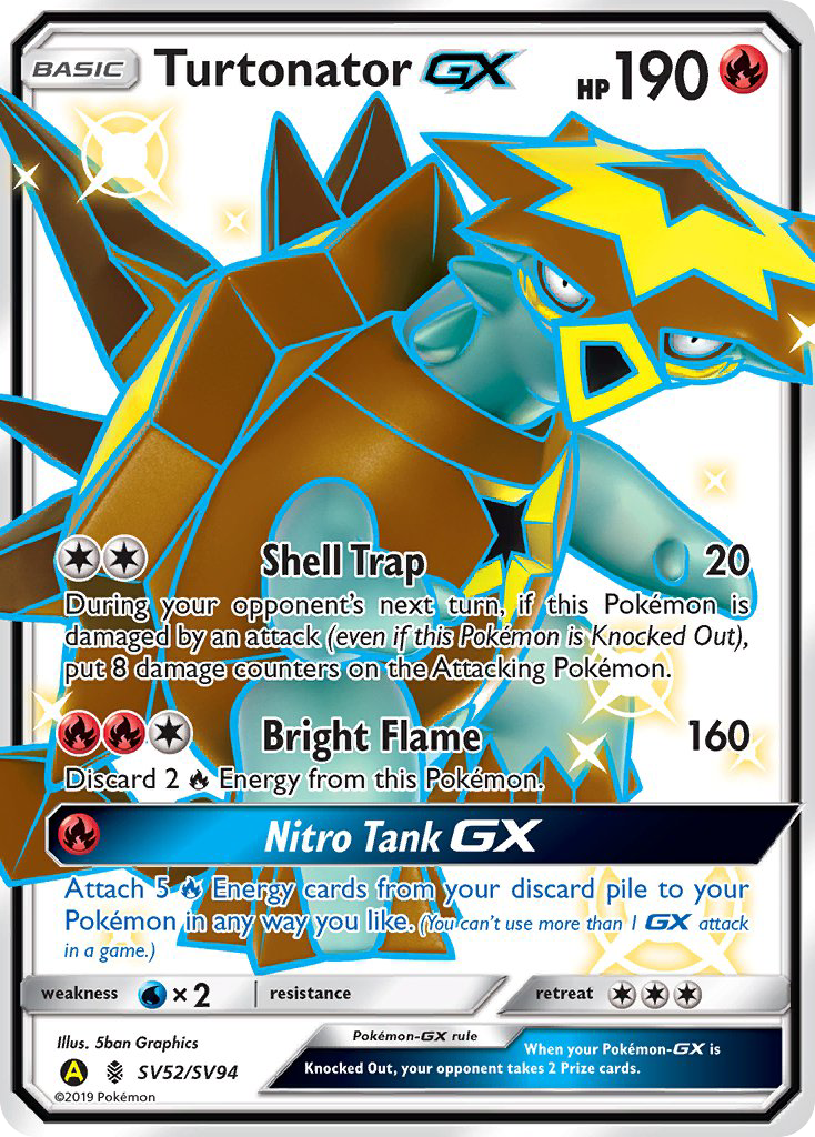 Turtonator GX (SV52/SV94) [Sun & Moon: Hidden Fates - Shiny Vault] | Clutch Gaming