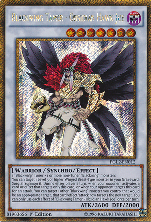 Blackwing Tamer - Obsidian Hawk Joe [PGL2-EN012] Gold Secret Rare | Clutch Gaming