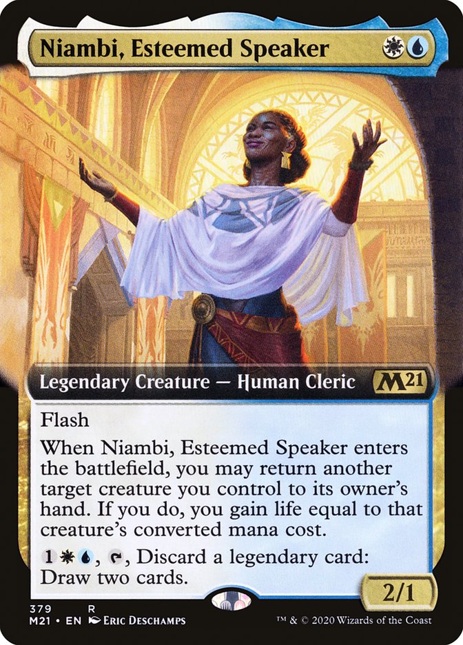 Niambi, Esteemed Speaker (Extended Art) [Core Set 2021] | Clutch Gaming