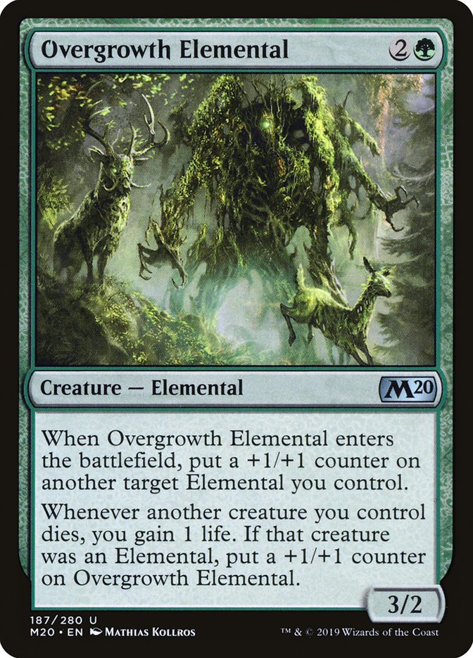 Overgrowth Elemental [Core Set 2020] | Clutch Gaming