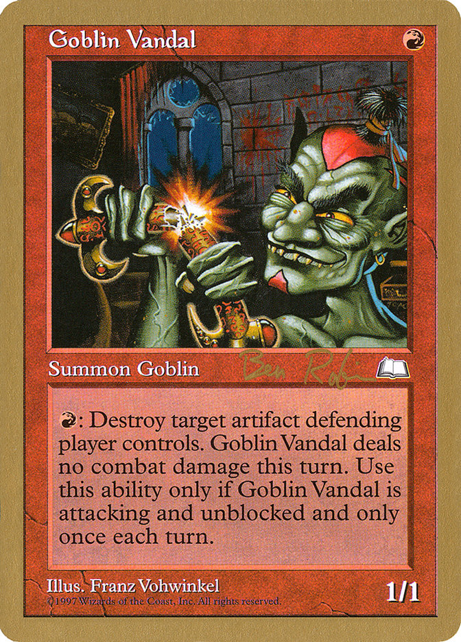 Goblin Vandal (Ben Rubin) [World Championship Decks 1998] | Clutch Gaming