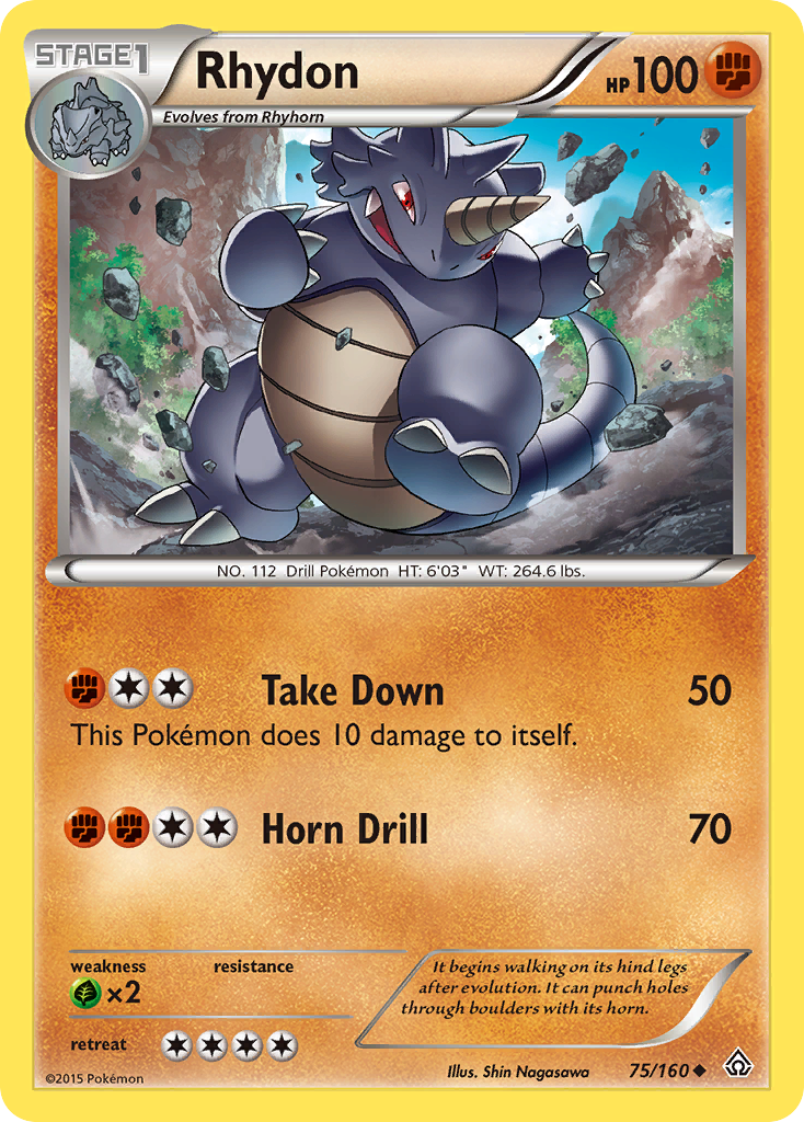 Rhydon (75/160) [XY: Primal Clash] | Clutch Gaming