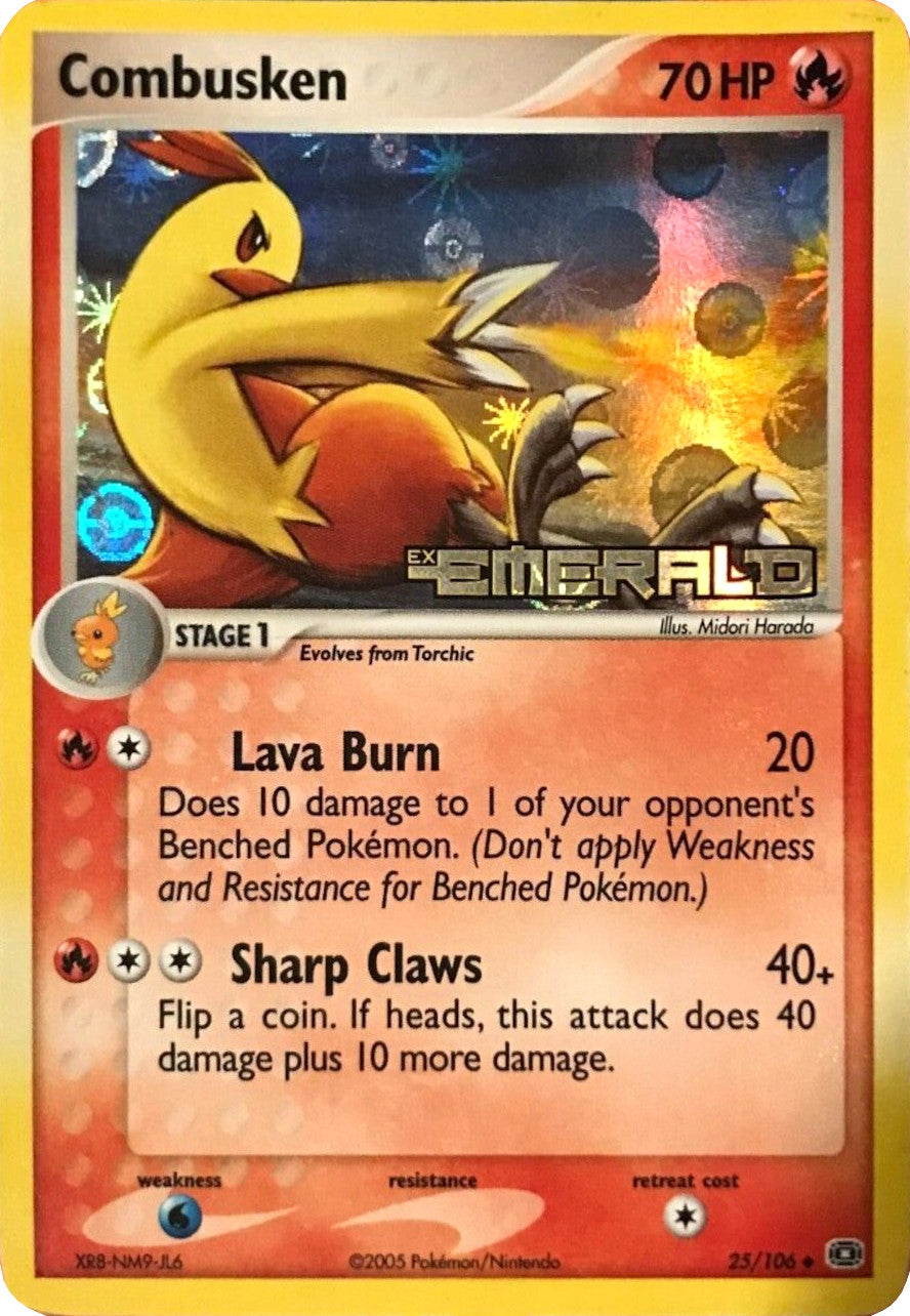 Combusken (25/106) (Stamped) [EX: Emerald] | Clutch Gaming