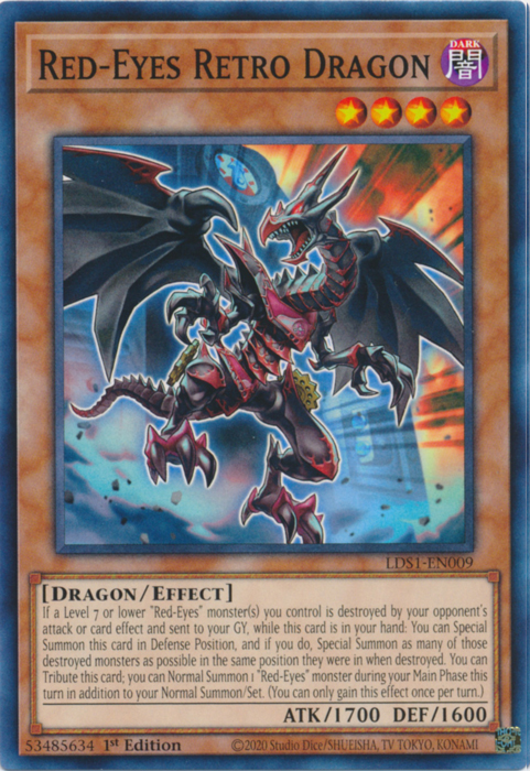 Red-Eyes Retro Dragon [LDS1-EN009] Common | Clutch Gaming