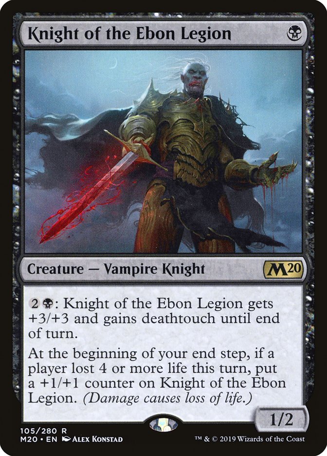 Knight of the Ebon Legion [Core Set 2020] | Clutch Gaming