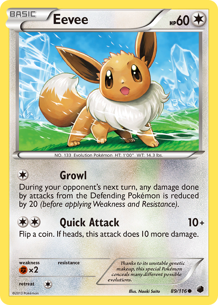 Eevee (89/116) [Black & White: Plasma Freeze] | Clutch Gaming