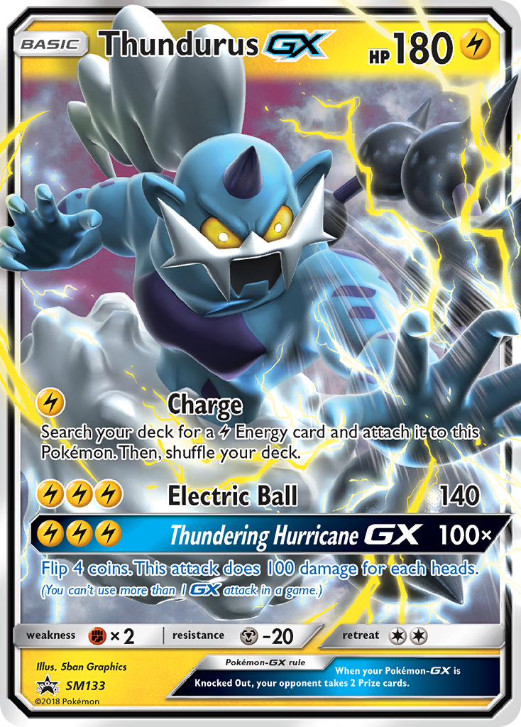 Thundurus GX (SM133) [Sun & Moon: Black Star Promos] | Clutch Gaming