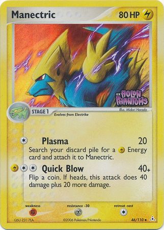 Manectric (46/110) (Stamped) [EX: Holon Phantoms] | Clutch Gaming