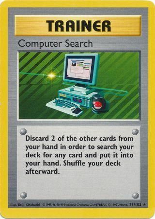 Computer Search (71/102) [Base Set Shadowless Unlimited] | Clutch Gaming