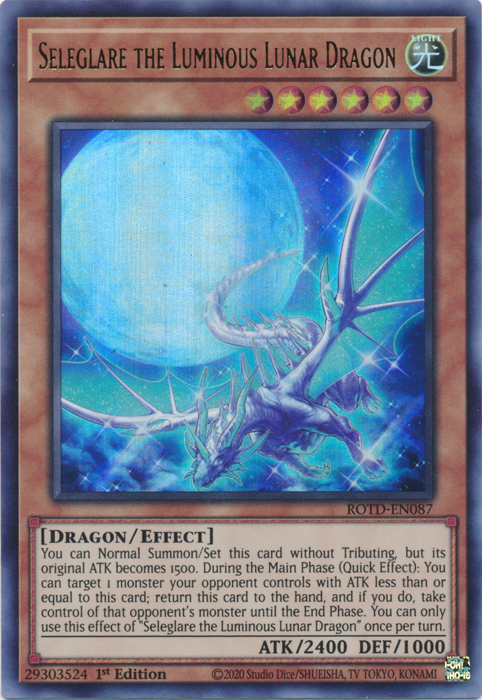 Seleglare the Luminous Lunar Dragon [ROTD-EN087] Ultra Rare | Clutch Gaming