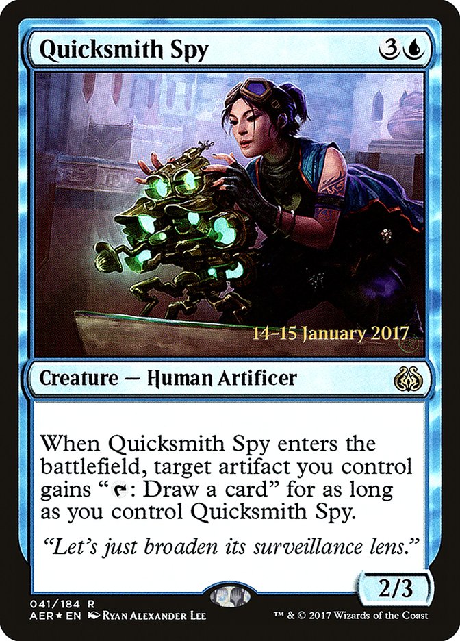 Quicksmith Spy [Aether Revolt Prerelease Promos] | Clutch Gaming